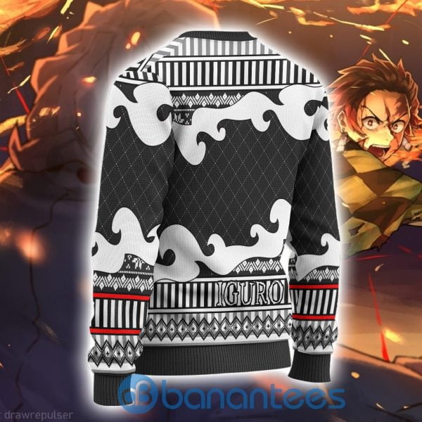 Obanai Iguro Anime Ugly Christmas Sweater Demon Slayer Chibi All Over Printed Product Photo
