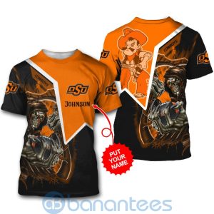 Oklahoma State Cowboys Custom Name 3D All Over Printed Shirt Product Photo