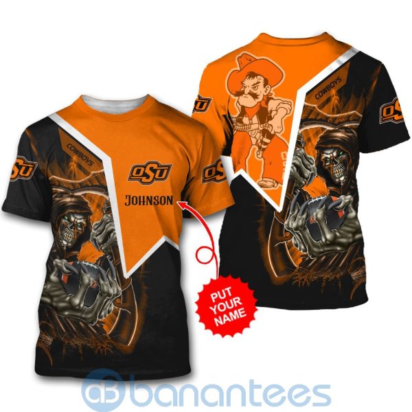 Oklahoma State Cowboys Custom Name 3D All Over Printed Shirt Product Photo