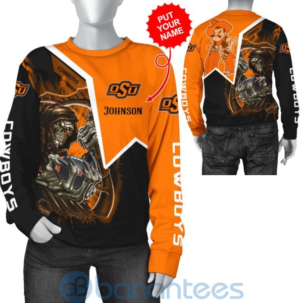 Oklahoma State Cowboys Custom Name 3D All Over Printed Shirt Product Photo