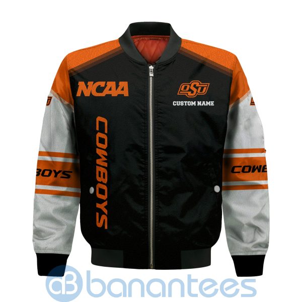 Oklahoma State Cowboys Custom Name Bomber Jacket Product Photo