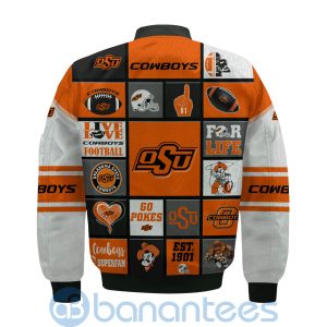 Oklahoma State Cowboys Custom Name Bomber Jacket Product Photo