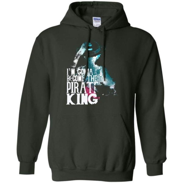 One Piece I Am Gonna Become The Pirate King Luffy Lover T Shirt Hoodie Product Photo