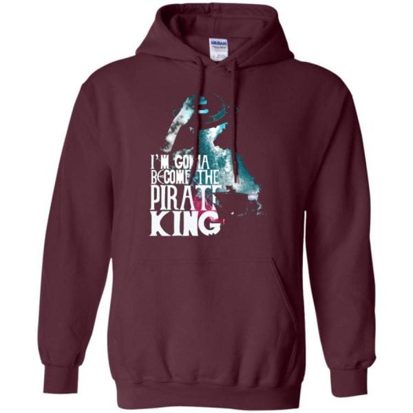 One Piece I Am Gonna Become The Pirate King Luffy Lover T Shirt Hoodie Product Photo