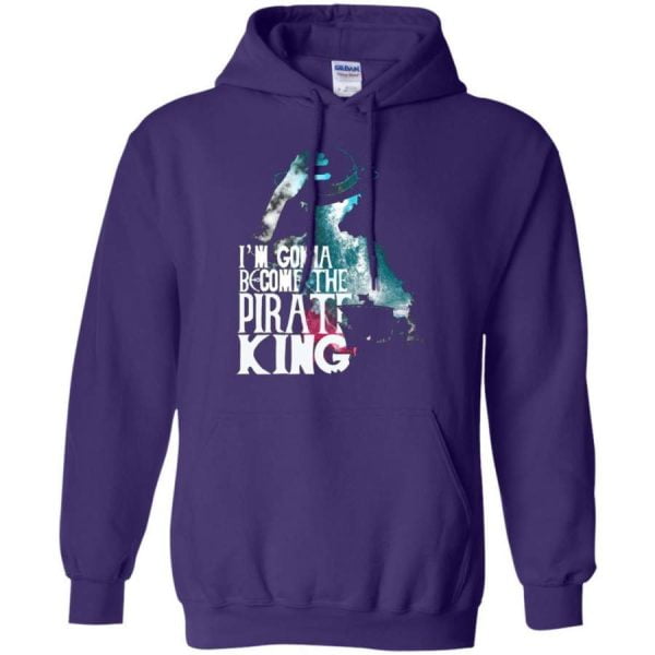 One Piece I Am Gonna Become The Pirate King Luffy Lover T Shirt Hoodie Product Photo