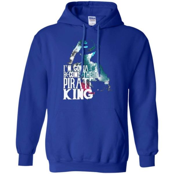 One Piece I Am Gonna Become The Pirate King Luffy Lover T Shirt Hoodie Product Photo