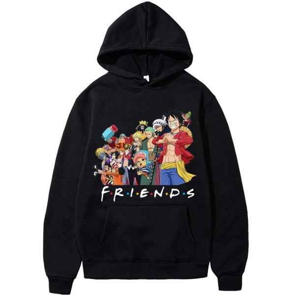 One Piece Luffy And Friend Anime Lover Hoodie Product Photo