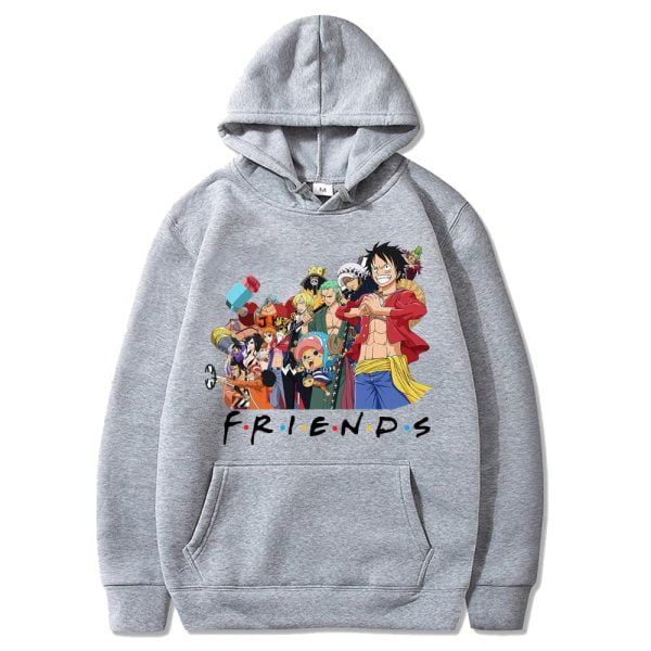 One Piece Luffy And Friend Anime Lover Hoodie Product Photo