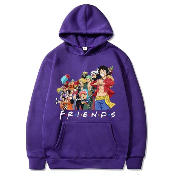 One Piece Luffy And Friend Anime Lover Hoodie Product Photo