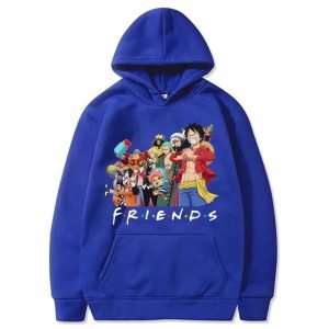 One Piece Luffy And Friend Anime Lover Hoodie Product Photo