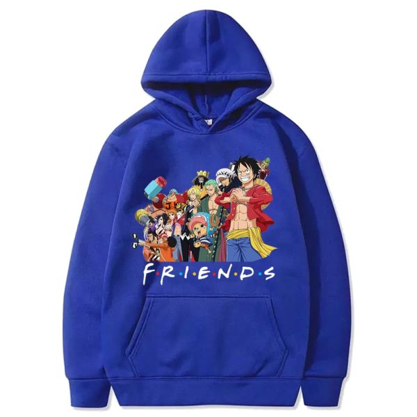 One Piece Luffy And Friend Anime Lover Hoodie Product Photo