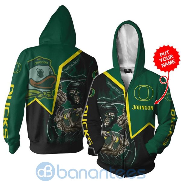 Oregon Ducks Custom Name 3D All Over Printed Shirt Product Photo