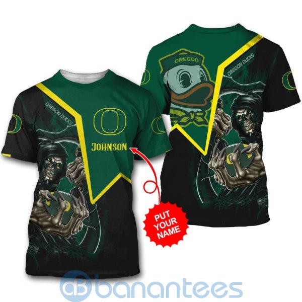 Oregon Ducks Custom Name 3D All Over Printed Shirt Product Photo
