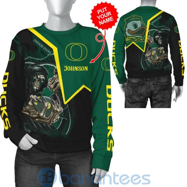 Oregon Ducks Custom Name 3D All Over Printed Shirt Product Photo