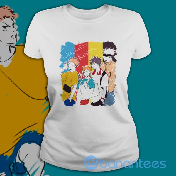 Jujutsu Kaisen Anime Satoru Gojo And Friends Drawing Art Shirt Product Photo