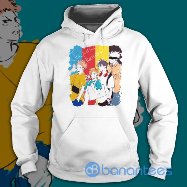 Jujutsu Kaisen Anime Satoru Gojo And Friends Drawing Art Shirt Product Photo