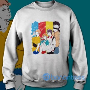 Jujutsu Kaisen Anime Satoru Gojo And Friends Drawing Art Shirt Product Photo