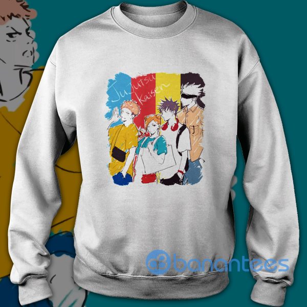 Jujutsu Kaisen Anime Satoru Gojo And Friends Drawing Art Shirt Product Photo