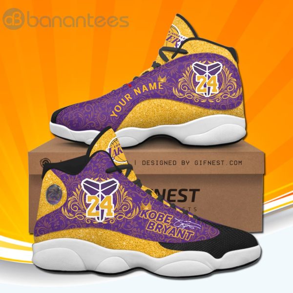 Personalized Kobe Bryant Mandala Pattern Air Jordan 13 Sneakers Product Photo