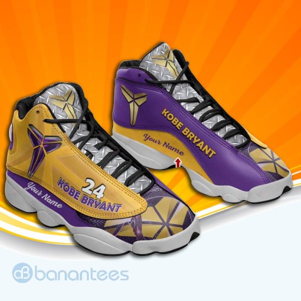 Personalized Los Angeles Lakers Kobe Bryant Air Jordan Sneakers Product Photo