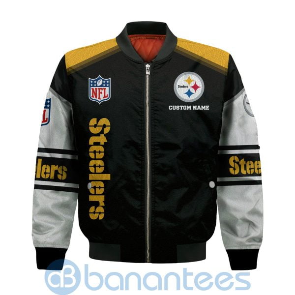 Pittsburgh Steelers Custom Name Bomber Jacket Product Photo
