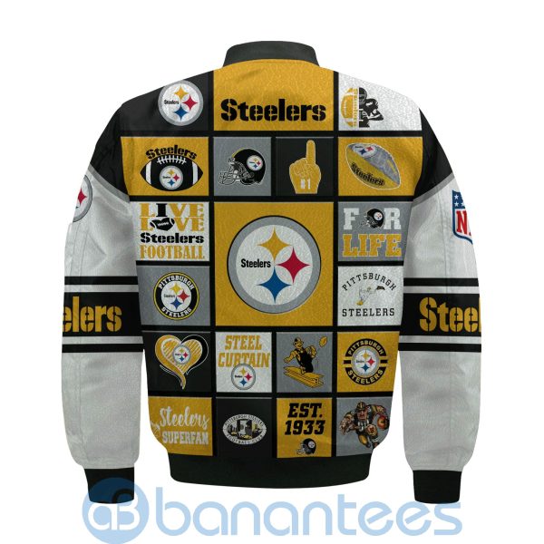 Pittsburgh Steelers Custom Name Bomber Jacket Product Photo