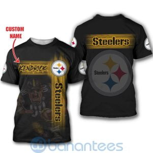 Pittsburgh Steelers Mascot Custom Name 3D All Over Printed Shirt Product Photo