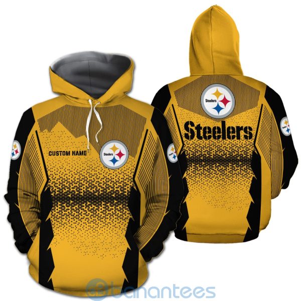 Pittsburgh Steelers NFL Football Team Custom Name Yellow 3D All Over Printed Shirt Product Photo