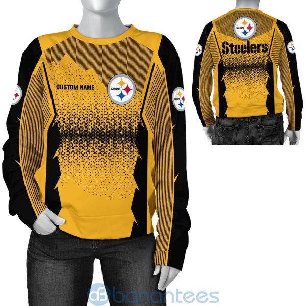 Pittsburgh Steelers NFL Football Team Custom Name Yellow 3D All Over Printed Shirt Product Photo