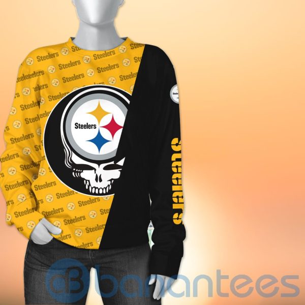 Pittsburgh Steelers NFL Team Logo Grateful Dead Design 3D All Over Printed Shirt Product Photo