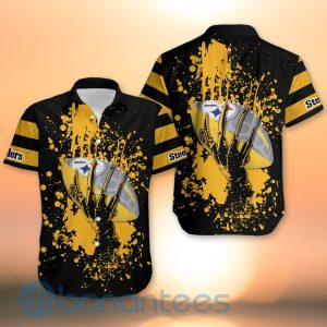 Pittsburgh Steelers Skull Hand NFL Football Team Logo Ball 3D All Over Printed Shirt Product Photo