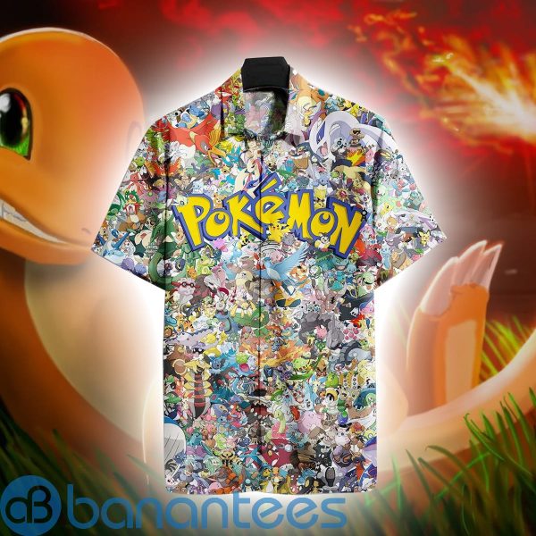 Pokemon Characters Pattern All Pocket Monsters Hawaii Shirt Product Photo