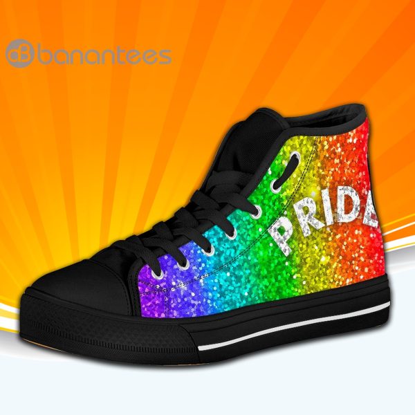 Pride Gay Rainbow High Top Canvas Shoes Sneakers For Men And Women Product Photo