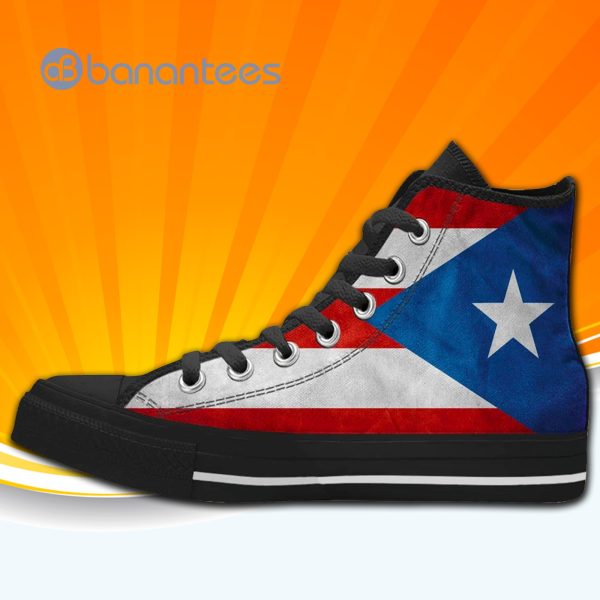 Puerto Rico Flag High Top Canvas Shoes Sneakers For Men And Women Product Photo