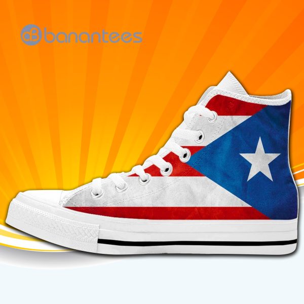Puerto Rico Flag High Top Canvas Shoes Sneakers For Men And Women Product Photo