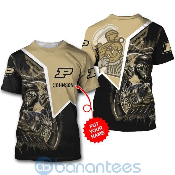 Purdue Boilermakers Custom Name 3D All Over Printed Shirt Product Photo