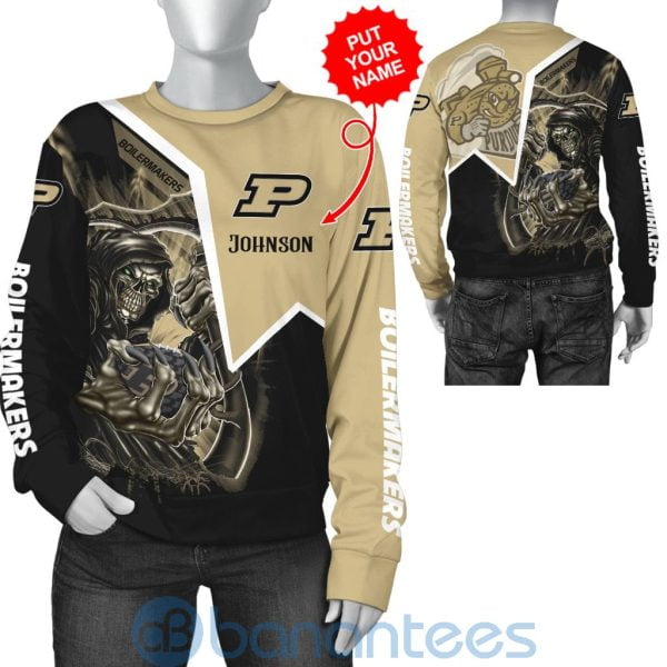 Purdue Boilermakers Custom Name 3D All Over Printed Shirt Product Photo