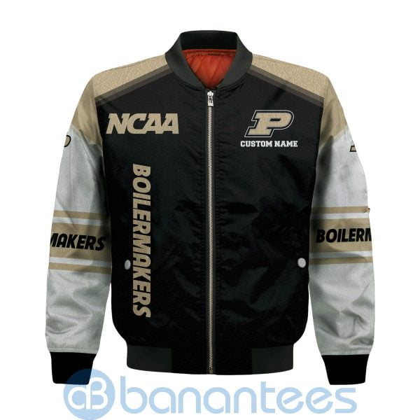Purdue Boilermakers Custom Name Bomber Jacket Product Photo
