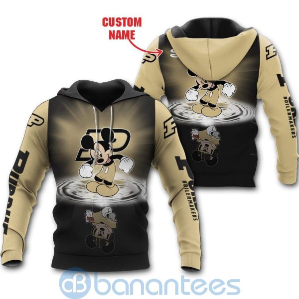Purdue Boilermakers Disney Mickey Mouse In Water Custom Name 3D All Over Printed Shirt Product Photo