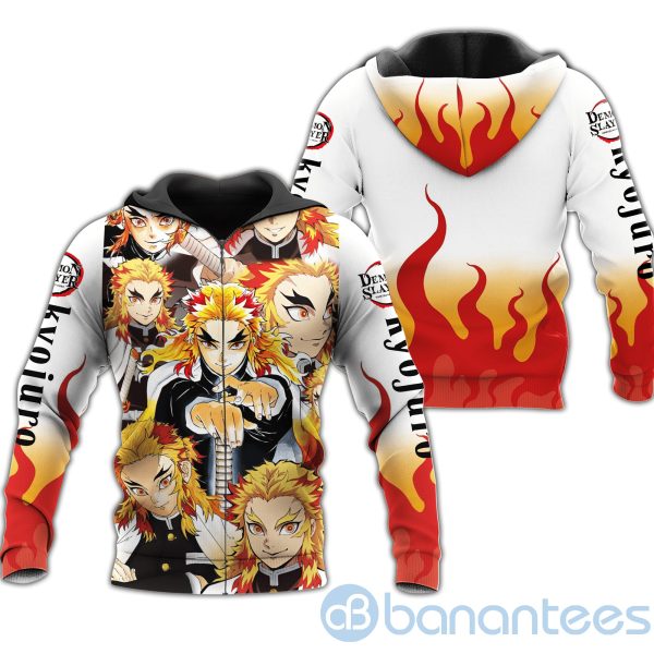 Rengoku Demon Slayers Costume Anime Fan Gift All Over Printed 3D Hoodie Zip Hoodie Product Photo