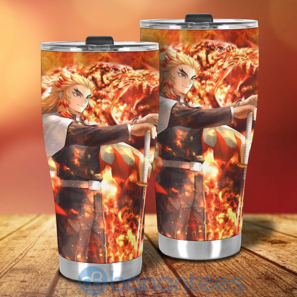 Rengoku Vs Gyuu Tomioka Demon Slayer Anime Tumbler Product Photo
