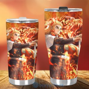 Rengoku Vs Gyuu Tomioka Demon Slayer Anime Tumbler Product Photo