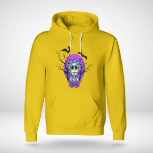 Rick And Morty Purple Moon Halloween Night Halloween Gift Shirt Product Photo