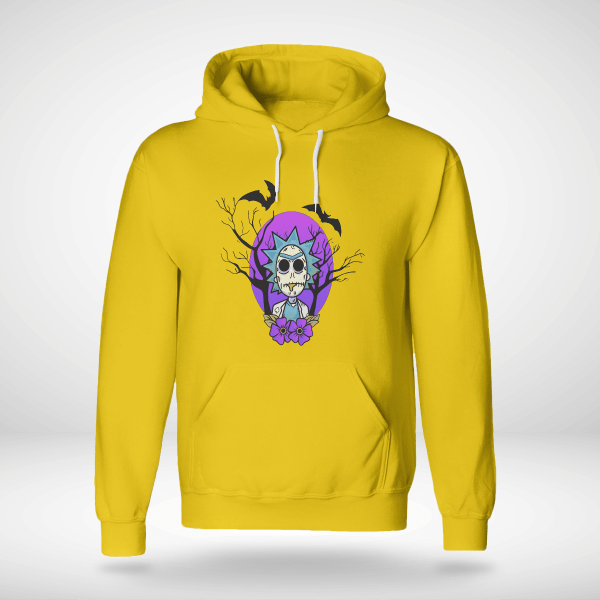 Rick And Morty Purple Moon Halloween Night Halloween Gift Shirt Product Photo
