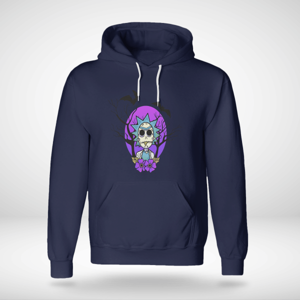 Rick And Morty Purple Moon Halloween Night Halloween Gift Shirt Product Photo