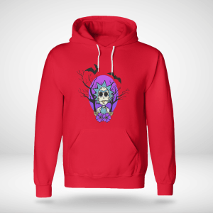 Rick And Morty Purple Moon Halloween Night Halloween Gift Shirt Product Photo