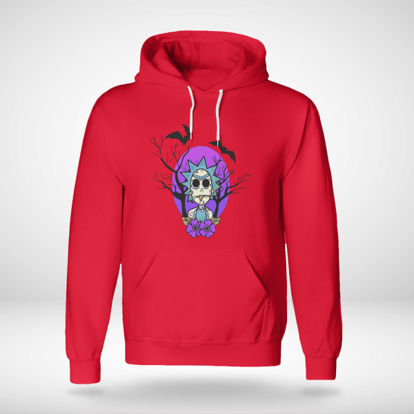 Rick And Morty Purple Moon Halloween Night Halloween Gift Shirt Product Photo