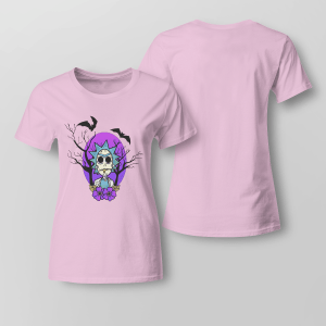 Rick And Morty Purple Moon Halloween Night Halloween Gift Shirt Product Photo