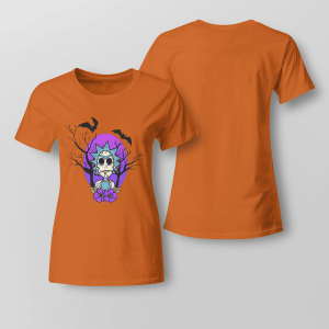 Rick And Morty Purple Moon Halloween Night Halloween Gift Shirt Product Photo