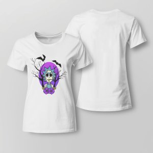 Rick And Morty Purple Moon Halloween Night Halloween Gift Shirt Product Photo